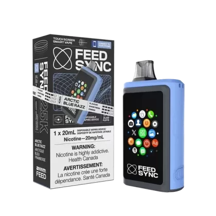 Feed Sync Disposable SMART Vape – 25K – Arctic Blue Razz - Eliquidsupply