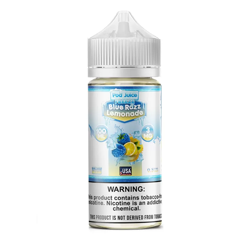 Blue Razz Lemonade Freeze 100ml – Pod Juice E-Liquid - Vape Product, Vape Product - Image 2