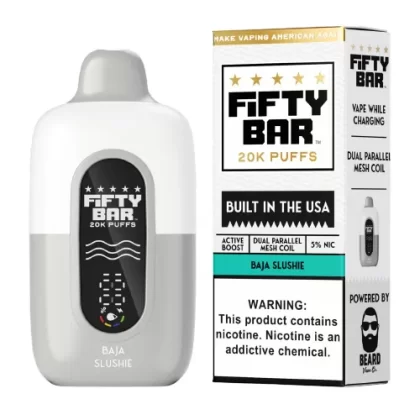 Baja Mango (Baja Slushie) Disposable Vape (20000 Puffs) by Fifty Bar 20K