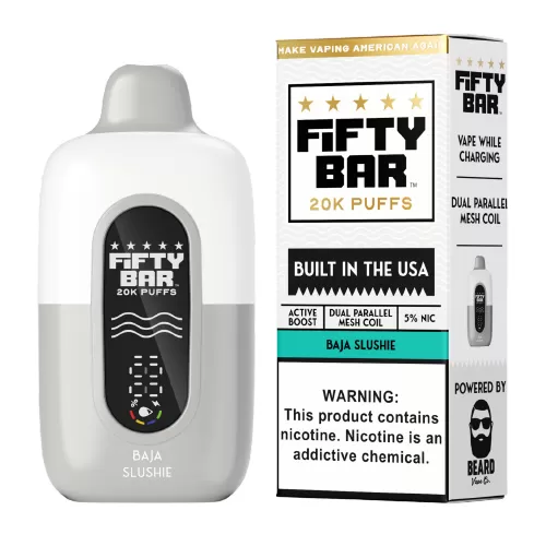 Baja Mango (Baja Slushie) Disposable Vape (20000 Puffs) by Fifty Bar 20K