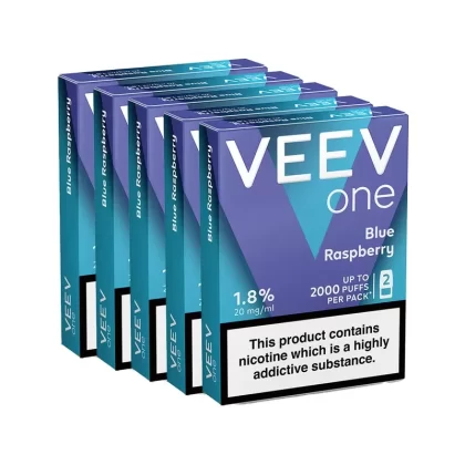 VEEV ONE Blue Raspberry Pod Bundle (5 Packs) - Ejuicewarehouse