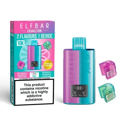 Elf Bar Dual 10K Puffs Prefilled Pod Kit 2 in 1 Vape - Only in £8.99 - Lemon Edition