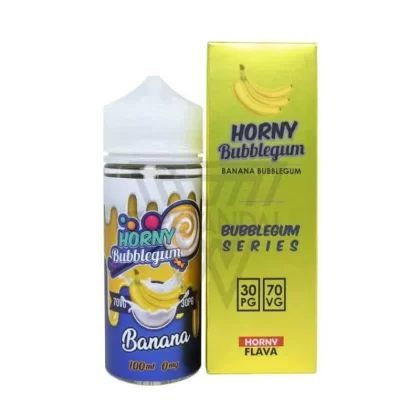 Horny Bubblegum Banana 100ml E Liquid by Horny Flava - 3 mg / 120 ml