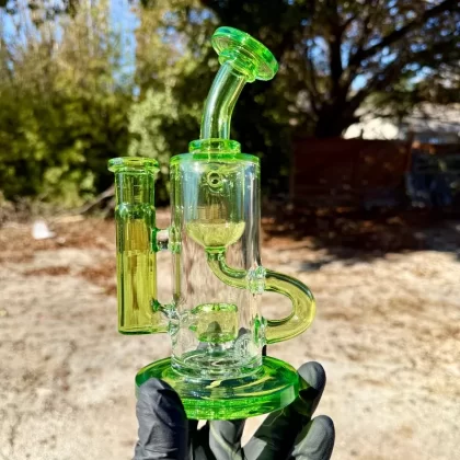 Fat Boy Glass Color Klein Recycler – Lime Green