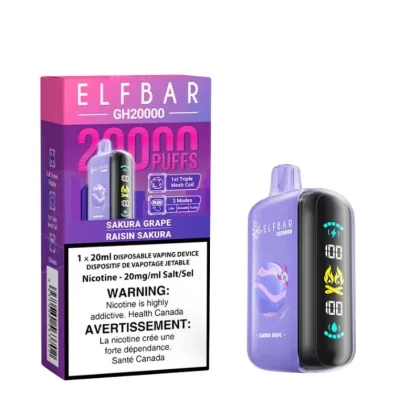 Elf Bar GH 20K Sakura Grape Disposable Vape
