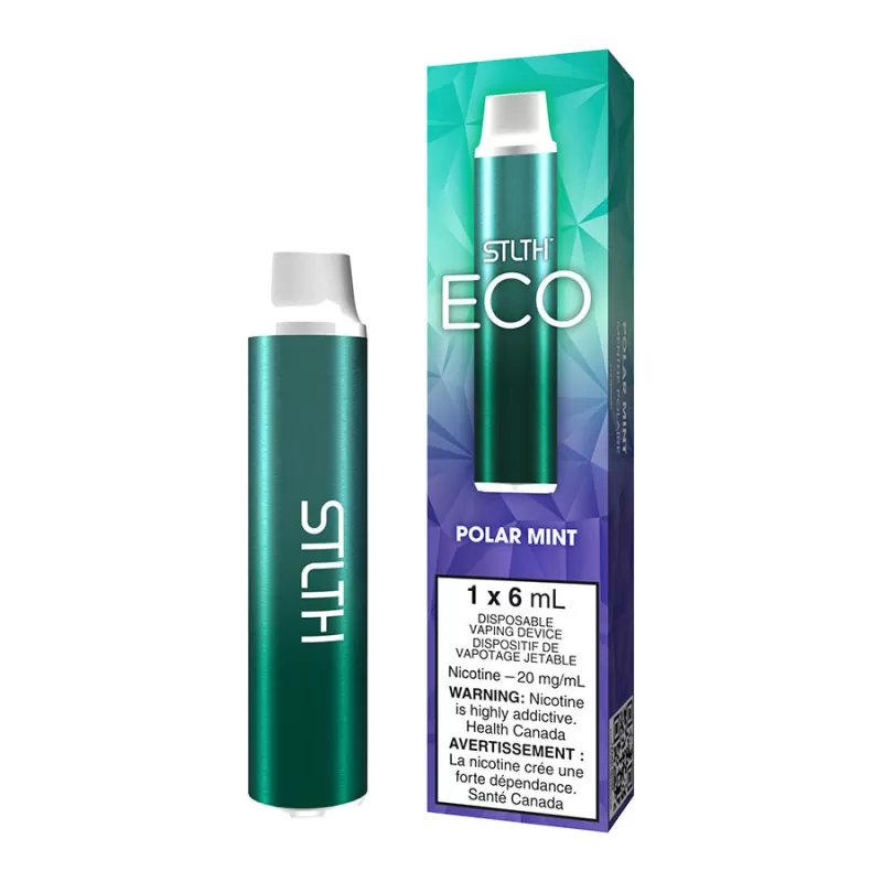 STLTH ECO Disposable Vape Device - Polar Mint - 20mg/ml