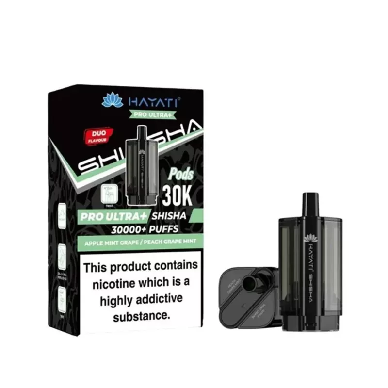 Hayati Pro Ultra Plus Shisha 30K PODS - Gum & Mint / Watermelon Bubblegum - Londonvapewholesale Co - Image 2
