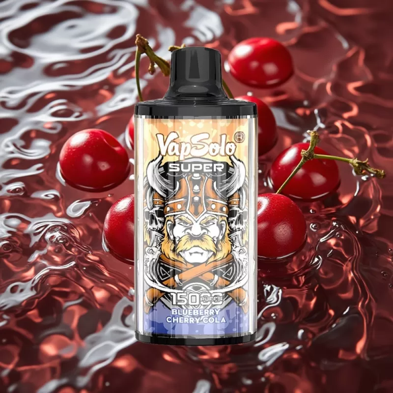 Vapsolo Super 15000 Puffs Disposable Vape – Cherry Cola, 40ml E-Liquid, 850mAh Mesh Coil, Type-C Charging - Bangvapeaustralia