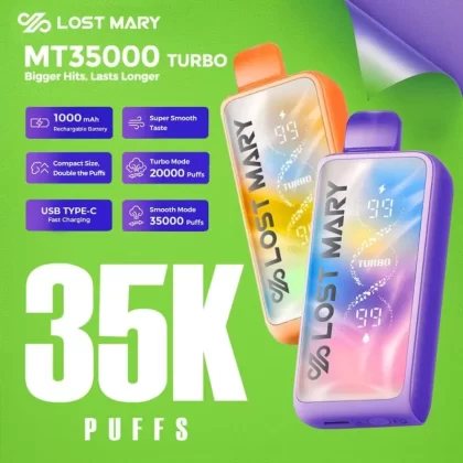 Lost Mary MT Turbo Disposable | 35K Puffs - Vapesmokezone