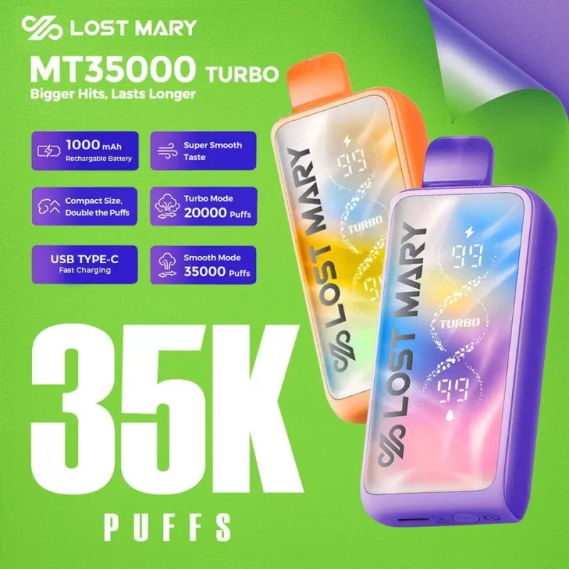Lost Mary MT Turbo Disposable | 35K Puffs - Vapesmokezone