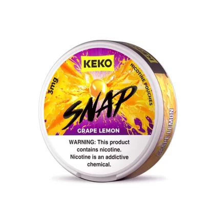 KEKO "SNAP" - Grape Lemon - Nicotine Pouch (15 Count) - 5-Pack / 6MG