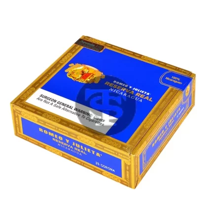 Romeo Y Julieta Reserve Real Corona Nicaragua, 25 count box - Ejuicewarehouse