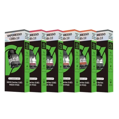 Vaporesso Xros Series Corex 2.0 Replacement Pod Cartridge for Xros / Xros 2 / Xros Mini / Xros 3 / Xros 3 Mini / Xros Nano / Xros 3 Nano / Xros Pro / Xros Cube / Xros 4 / Xros 4 Mini 2ml / 3 (F54B37)