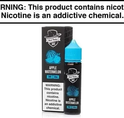 APPLE WATERMELON BY MAD HATTER 60ML - Vapejuice