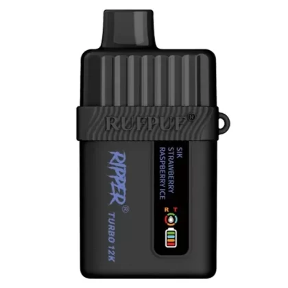 RIPPER TURBO 12K Disposable Vape – Sik Strawberry Raspberry Ice