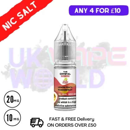 Lemon Peach Passionfruit Nic Salt E-Liquid Hayati Crystal Pro Max