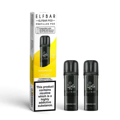 Banana Ice Elf Bar 600 Prefilled Pods – Single, 5 or 10 packs