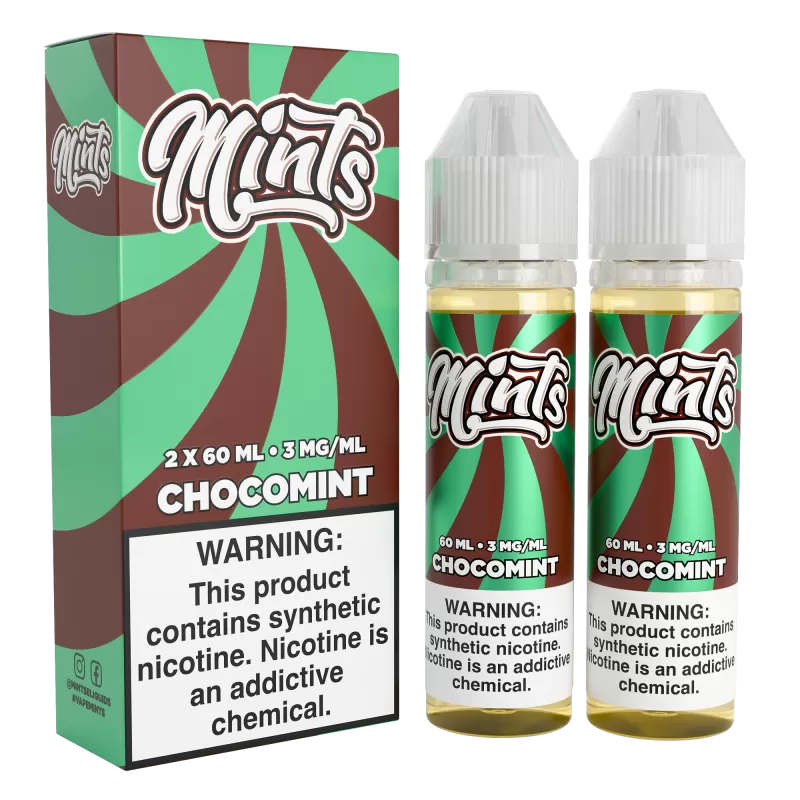 Mints Vape Co - Chocomint - 120ML E-Liquid (Twin 60ML Pack) - 6MG