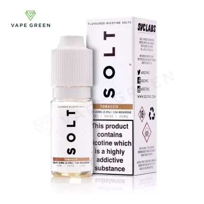 Tobacco Nic Salt E-Liquid by SOLT