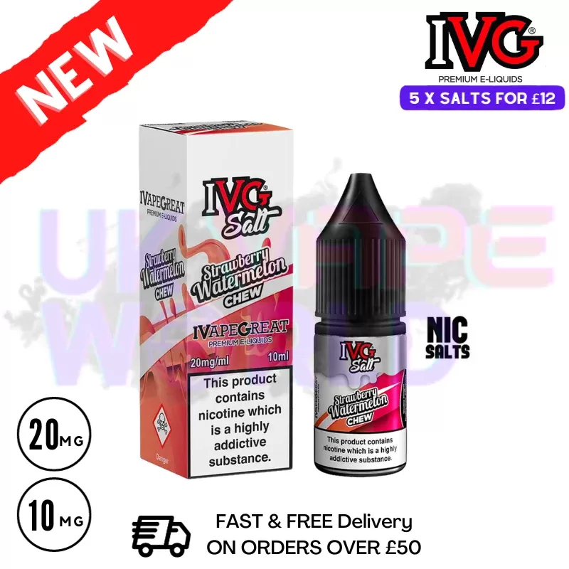 Strawberry Watermelon Chew IVG Salt 10ml Nic Eliquid