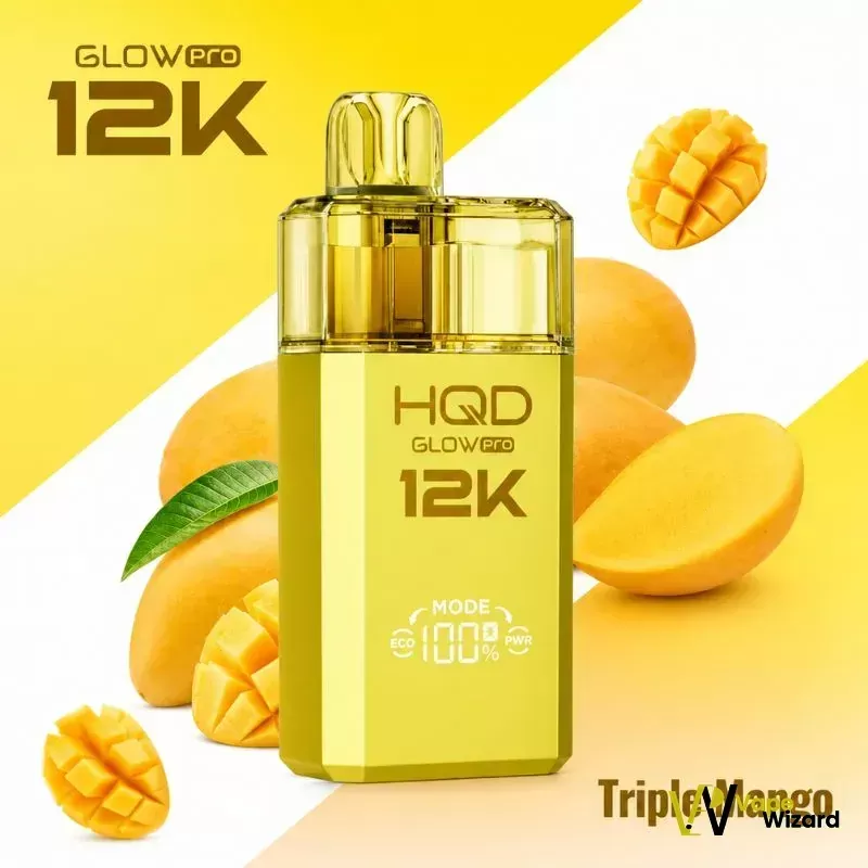 HQD Glow PRO 12000 Puffs Disposable Kit - Blackberry Ice, Blue Razz Cherry - Image 2