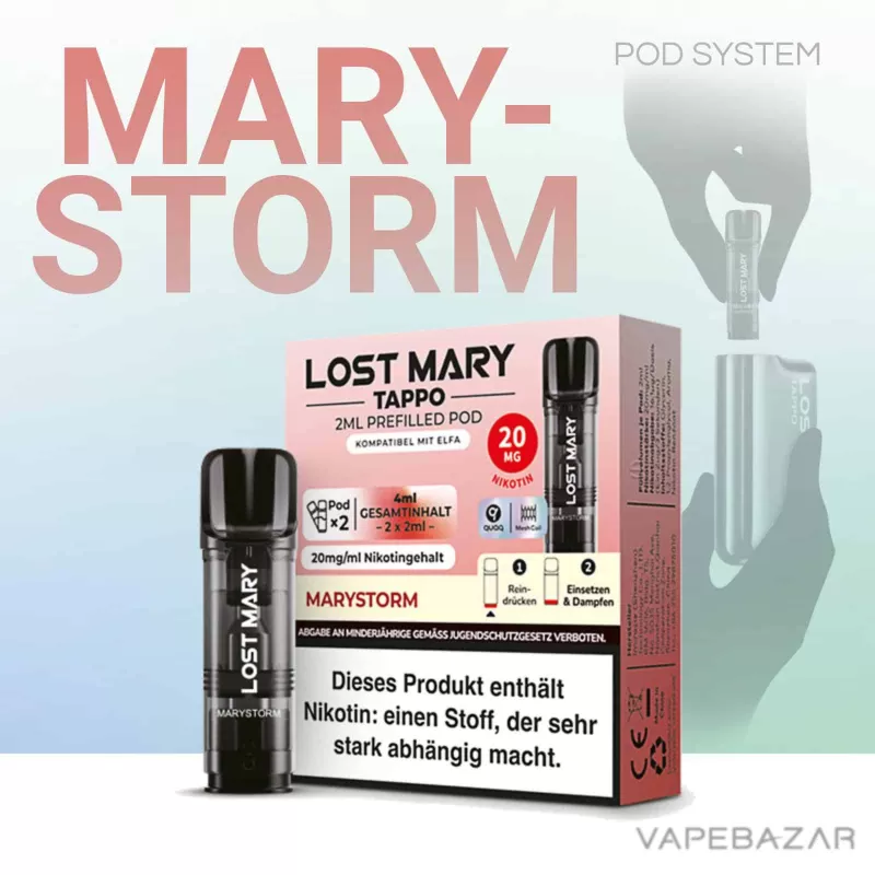 Lost Mary Tappo – Marystorm – Prefilled Liquid Pod – 2er Pack - Image 2