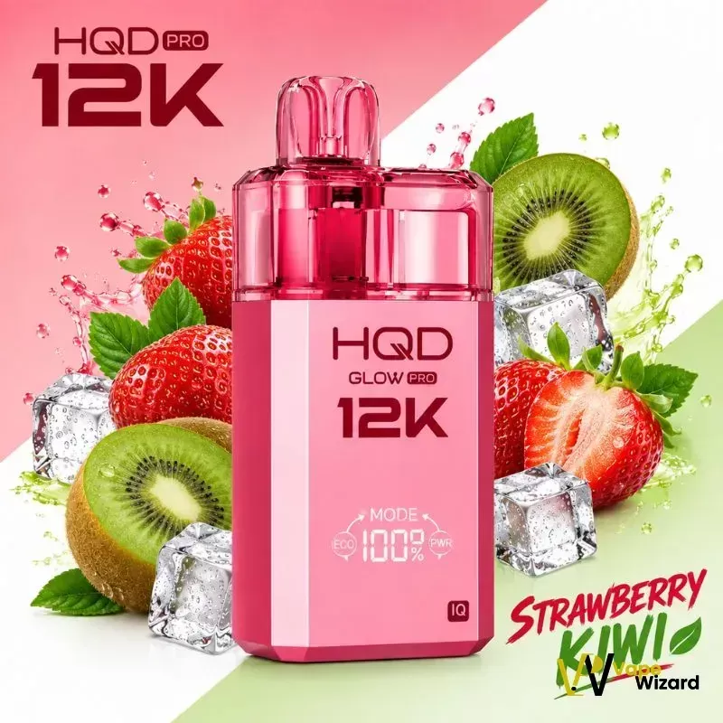 HQD Glow PRO 12000 Puffs Disposable Kit - Blackberry Ice, Blue Razz Cherry - Image 3