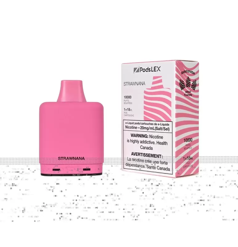 ZPODS LEX Pod System – 10K Puff Vape Pods – Strawnana