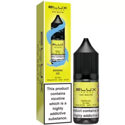 Banana Ice Nic Salt E-Liquid Legend Series by ELUX (10ml) - 20mg