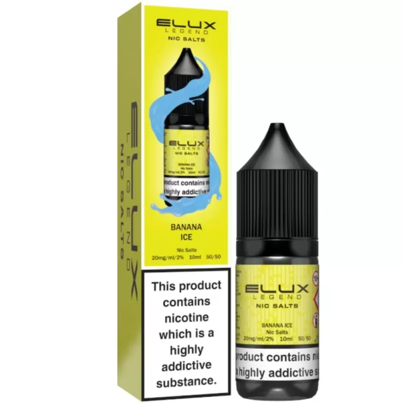 Banana Ice Nic Salt E-Liquid Legend Series by ELUX (10ml) - 20mg