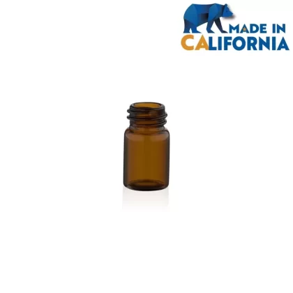 American Glass Vial | Oil Vial 13/425 Thread | 27mm – Amber – 144 Count