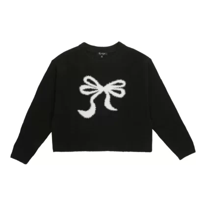 lily morgan Women’s Long Sleeve Bow Sweater