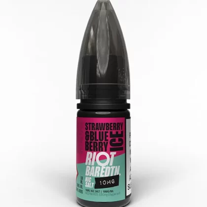 Strawberry Blueberry Ice Nic Salt E-Liquid - Riot Bar Edition - 20mg - PG 60%