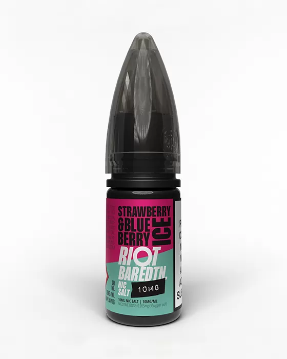 Strawberry Blueberry Ice Nic Salt E-Liquid - Riot Bar Edition - 20mg - PG 60%