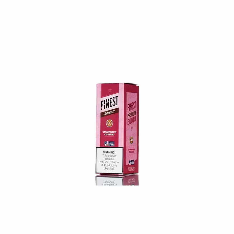 Finest Salt Nic – Desert Edition – Strawberry Custard – 30mL - Randmvapesaustraliawholesale - Image 3
