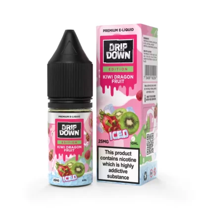 Drip Down Salt- Kiwi Dragon Fruit Ice 10ml (25,50mg) - Vapebar Pk
