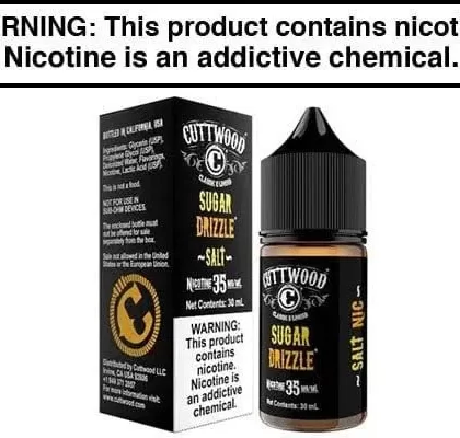 SUGAR DRIZZLE BY CUTTWOOD SALT 30ML - Vapejuice