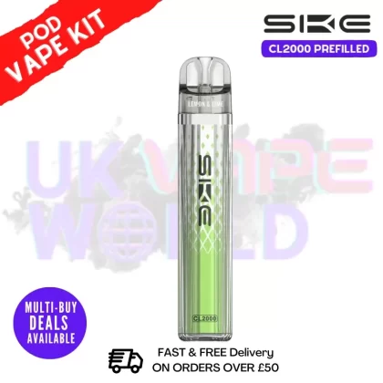 Lemon Lime SKE CL2000 2K Puff Vape Pen Kit