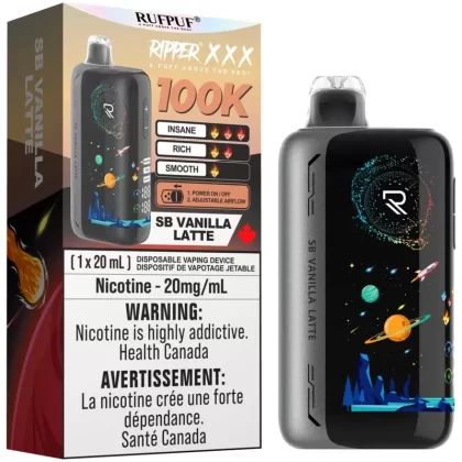 RUFPUF RIPPER XXX 100K Disposable Vape – SB Vanilla Latte