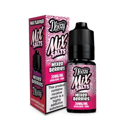 Mixed Berries Seriously Salty – Doozy Nic Salts e Liquid 10ml – TPD - Vapestorm Co
