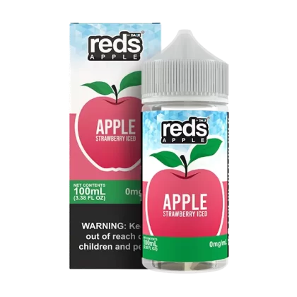 Reds Apple Strawberry Iced eJuice - Vape Product; Vape Product, Vape Product