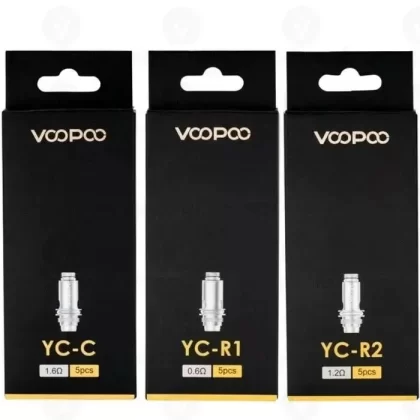 Voopoo Finic YC Replacement Coils 5pk - Resistance#YC-C 1.6ohm>YC-R2 1.2ohm