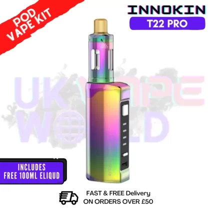 Rainbow Innokin Endura T22 Pro Kit + FREE 100ML E Liquid