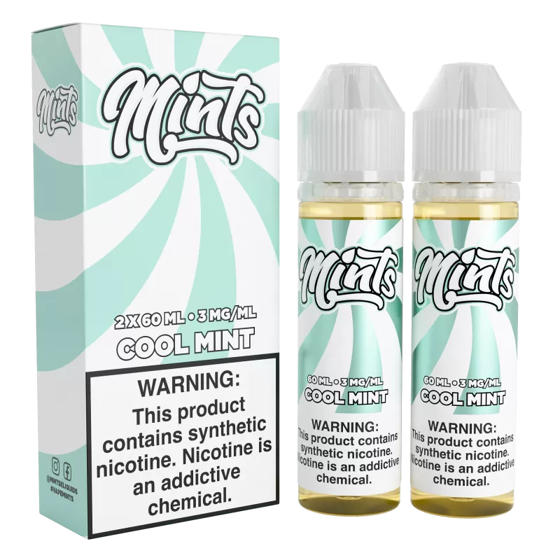 Mints Vape Co - Cool Mint - 120ML E-Liquid (Twin 60ML Pack)