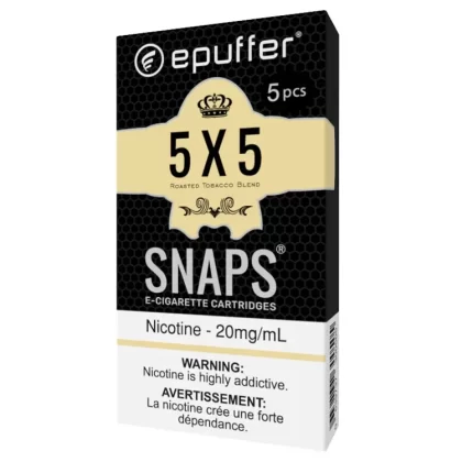 SNAPS E-CIG 5X5 TOBACCO CARTS 5-PACK