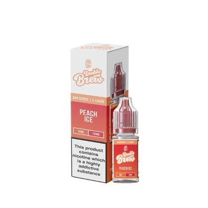 Ohm Brew Double Brew Peach Ice 10ml Nic Salt E-Liquid - 10mg