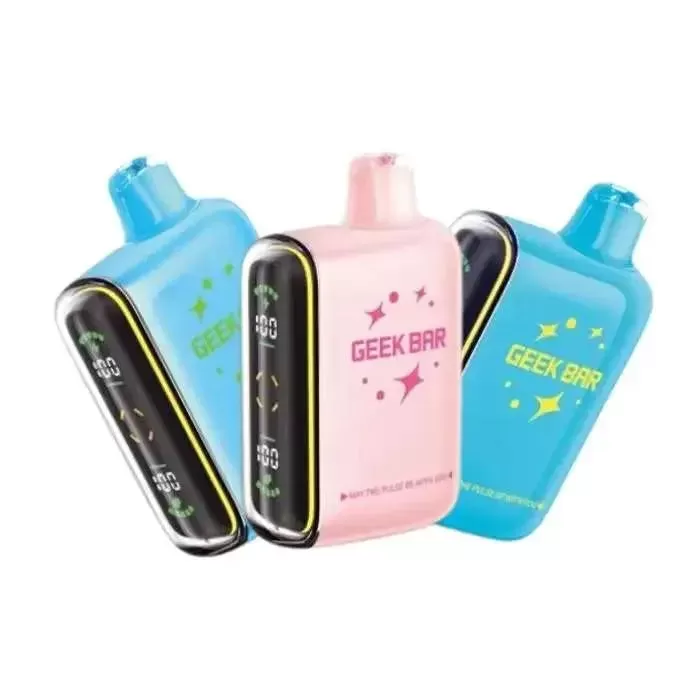 Geek Bar Pulse ZERO Nicotine Vape - Pack Count#Single Pack~Flavor#Blue Razz Ice>Cool Mint>Fcuking FAB>Miami Mint>Strawberry B-Pop>Watermelon Ice~Nicotine#0MG