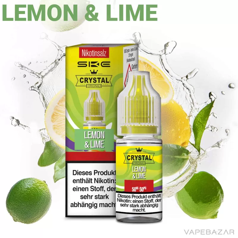 SKE Crystal Liquid – Lemon & Lime - 10mg/ml, 20mg/ml; Zitrone, Limette