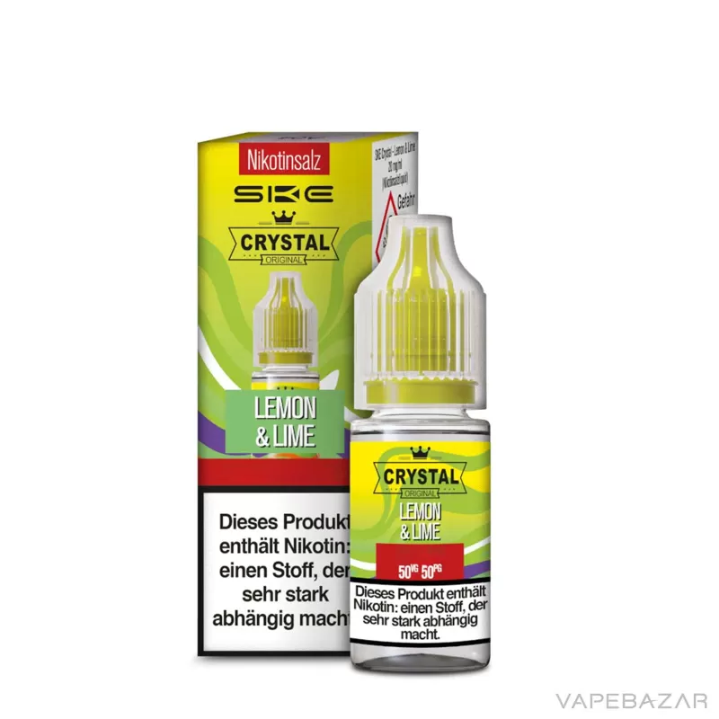 SKE Crystal Liquid – Lemon & Lime - 10mg/ml, 20mg/ml; Zitrone, Limette - Image 3