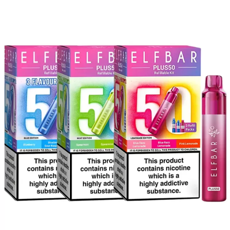 Elf Bar Plus 50 Prefilled Pod Vape Kit - Yellow Edition